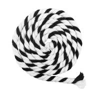 5mm x 90m Colourful Cotton Cord,3 Stand Natural Cotton Twisted Macrame Rope for DIY Crafts Knitting Gift Wrapping Christmas Home Decor String Rope (Black White)