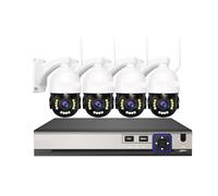 5MP 30X Zoom POE PTZ Camera With 4K 8CH NVR System Color Night Vision Auto Traking CCTV Security Surveillance(3T,8ch nvr 4cam)