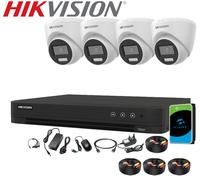 5MP 3K CCTV System TVI ColorVu Hybrid Light IP67 4/8CH Hikvision AcuSense DVR