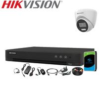 5MP 3K Hikvision ColorVu CCTV System Kit Smart Hybrid Light, Audio AI Detection