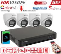 5MP CCTV SYSTEM KIT HOME OUTDOOR SECURITY CAMERA 3K HD DVR WITH HARD DRIVE UK