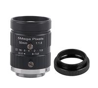 5MP HD Camera Lens, 50mm Focal - Length, Manual Aperture, C Mount - High Definition Imaging, Low Distortion, Compatible with Security Cameras