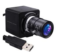 5MP USB Camera 2.8-12mm Varifocal Lens 4X Manual Zoom Lightburn Webcam OV5640 Sensor Close-up Camera 1944P Golf Swing Cameras Plug&Play for Mac Windows Linux Raspberry Pi