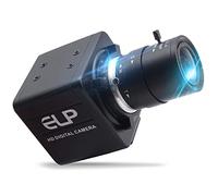 5MP Webcam 2.8-12mm Varifocal Lens USB Camera HD 2592X1944 15fps USB with Camera Aptina Sensor Webcamera with Aluminum Mini Case, Conference Camera Support Most OS,Plug&Play,OTG 2.0, Focus Adjustable