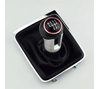 5or6 Speed Gear Shift Knob Lever Stick Gaiter Boot Cover Collar, Fits for Volkswagen, for VW, for Passat B6 2005-2011 Car Styling Accessories Car Gear Shifter Knob(RED 6 Speed)(Red 5 Speed)