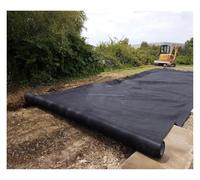 5oz Fabric Membrane Weed Barrier Roll for Landscape Driveway Slope & Retaining Wall Erosion Control 1.5m x 15m (4.9ft x 49ft) - & Effective Ground Protection
