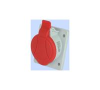 5P 16A 400V Slant Panel Socket Red GTS 16/5 921820