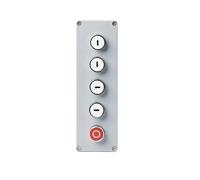 5P Arrow Push Button Rotary Switch Control Box With Cover Momentary Reset Start Stop NO NC RNUMLIGH