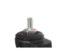 5Pack 3Inch M8 Polyurethane Caster Wheels Electrophoresis Galvanized Screws Office Chair Replacement HeavyDuty 22mm Rods for Smooth Rolling