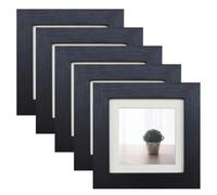 5Pack 4x4 Inch Frame, Square Photo Frames with Plexiglass and Mat for Picture 4x4, Small Wall Gallery Photo Frames, Backing for Display on Table Desk Top or Wall Hanging, Home Office Decoration