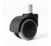 5Pack 50mm Castor Wheels for Office Chairs Swivel Double Wheel Rollers 125kg Load Capacity Replacement Casters with 4 Valve Stem Options 11x20mm