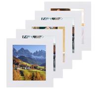 5Pack 5x5 Inch Frame, Square Photo Frames with Plexiglass for Picture 5x5, Small Wall Gallery Photo Frames, Backing for Display on Table Desk Top or Wall Hanging, Home Office Decoration