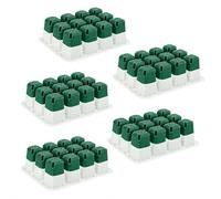 5Pack 60Cell Reusable Silicone Seed Starter Trays,Silicone Seedling Starter Trays for Starting Plant Seeds for Fruits Flowers And Growing Tray（Green）