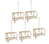 5pack Budgies Playgrounds Parakeets Swing Avian Exercise Equipment Parakeets Toy For Small To Media Parrots Bird Perches Stand