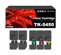 5Pack Compatible for Kyocera TK-5450 TK5450 Toner Cartridge | Compatible for Ecosys PA2600cx PA2600cwx MA2600cwx MA2600cwfx Printer (Black 4,100 Pages Color 3,200 Pages)