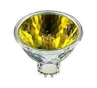 (5pack) EXN MR16 50-WATT Halogen 12V GU5.3 Base Yellow Lens Cover 50W Flood Light Bulb