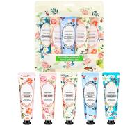 5Pack Hand Cream Set - Hand Lotion for Nourish Dry Cracked Chapped Hands/Plant Fragrance Mini Hand Cream Set, Deeply Moisturising & Nourishing Lotion Gift Set (Floral)