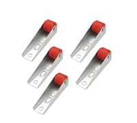 5Pack Heavy Type Furniture Casters, Load Bearing Swivels, Red
