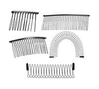 5Pack High Crowns Hair Combs Women Fashion Hairdressing Roller Curves Clip for Various Hairstyles and Occasion Hair Finishing Fixer Comb