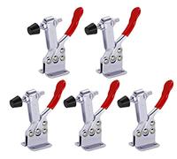 5pack Hold Down Toggle Clamps Woodworking,201B Clamps for Woodworking,Vertical Clamp,Cam Clamp Quick Release Toggle Clamp for CNC Hold Down Clamps,200Lbs Heavy Duty Toggle Clamp for T Track Cam Action