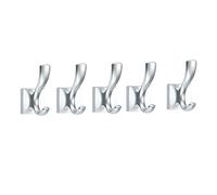 5Pack Metal Wall Hooks for Coats Scarves Bags & HatsSturdy Coat Rack Hooks for Home Organization Simple Design Durable WallMounted Hangers