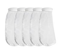 5Pack Nylon Mesh Filter Socks 4 Inch Ring 50-800 Micron by 14 Inch Long - Aquarium Water Filter Bags (300 Micron 4" Ring)