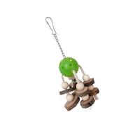 5pack Parakeets Cage Bites Toy Natural Wood Quakers Parrots Toy Hammock Swing For Large Birds Parrots Foraging Toy