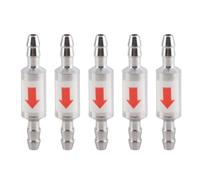 5Pack Stainless Steel 1 Way Check Valve for CO2 Aquarium Systems - Prevents Backflow in Fish Tanks and O3 Generators