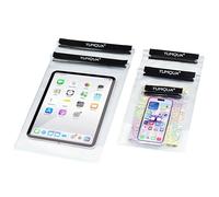 5Pack Waterproof Pouch, Clear Waterproof Bag for iPhone, Document, Passport, Map, Tablet, Camera, Water Proof Pouches Watertight Dry Bags Suitable for Kayaking, Boating, Swimming, Beach, Travel