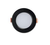 5Packs Black Downlight 3W5W7W3 Color Shift for Living Room Study Basement Recessed Ceiling Lights CRI 80 Color Temperature 3000-3500K, 4000-4200K, 6000-6500K Fittings