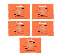 5Packs x 100Gram Fonday Rechargeable Silica Gel Desiccant Packets Moisture Absorber - Fast Reactivating, Orange to Dark Green Indicator for Storage Bins Suitcase Safe 3D Filaments Electronics