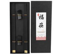 5Pair Hardwood Chopsticks Set, Reusable Wooden Chinese Style Chop Sticks, Household Tableware Cutlery, Non Slip, Easy to Use, Dishwasher Safe, for Cooking Eating Gift Set, 9 Inch (Two Pairs of Purple