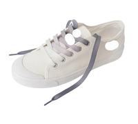 5pairs Flat Shoe Laces Rainbow Shoelaces Men And Women Universal Casual Canvas Shoes Colorful Shoelace For Kids Adults(Gray,90cm)