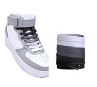 5pairs Flat Shoe Laces Rainbow Shoelaces Men And Women Universal Casual Canvas Shoes Colorful Shoelace For Kids Adults(Black,90cm)