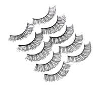 5Pairs Natural False Eyelashes Fake Lashes Makeup Supplies for Beautiful Look Easy to Use Reusable for Personal Professional Applications