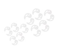 5Pairs Replacement Silicone Ear Tips Silicone Fin Earmold Replacement Earbud Tips, Silicone Fin Ear Mold for Two Way Radio Earpiece Earmold Earpiece(L)