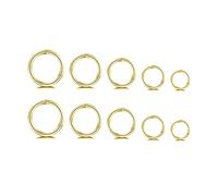 5Pairs Surgical Stainless Steel 16G Sleeper Cartilage Daith Tiny Small Hoop Earrings Mini Septum Hinged Clicker Nose Ring Helix Tragus Piercings Unisex Fashion Huggie Hoops Set 6-14MM