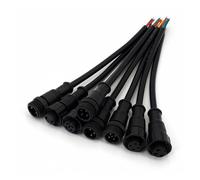 5Pairs Waterproof IP67 2/3/4/5 Pin LED Strip Male and Female Cable Connector MQXFCZUX(5Pairs 4Pin 4x0.5mm)