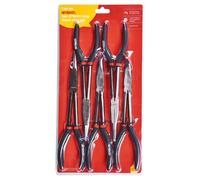 Am-Tech Plier Set 11in 5pc Long Reach – Spring-Loaded, Non-Slip Handles