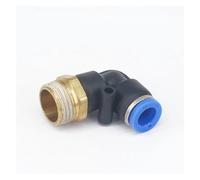 5pc 3/8" Male to Fit Tube O/D 10mm Pneumatic Elbow Push in Connector Union Quick Release Air Fitting Plumbing