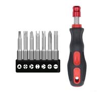 5pc 7pc or 13pc Special-Shaped Screwdriver Bit Set with 1/4 Inch Self-Locking Bit Holder Handle for Electronics Repair and DIY Projects (B)