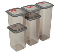5Pc Airtight Stackable Food Storage Container Kitchen Set