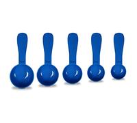 5pc Assorted Kit, RE-GEN Reusable Short Handle Measuring Scoops Dosing Spoons Set 2.5ml, 5ml, 10ml, 15ml, 20ml | Ideal for Liquids, Powders, Granules, Home, Kitchen, Catering, Healthcare, Fitness