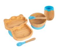 5pc Bamboo Llama Baby Weaning Set Tiny Dining Blue One Size