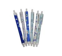 5pc- Creative and Simple Shark Pen Cute Students Press Gel Pen-Style Mixed Hair-0.5mm.