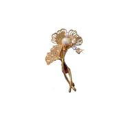 5pc Crystal Four-Leaf Clover Brooches