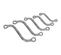 5pc Double Ended S Spanner Set - 10 to 19mm Metric 12 Point Curved Ring Wrench