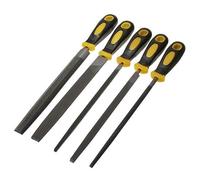 5pc Engineers Hand File Set 8" Large Metal Sanding Tool Flat Round Triangle RASP