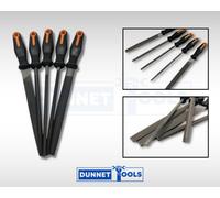 5Pc File Set 8" Soft Grip Engineer Metal Half Round Flat Triangular Square Kit
