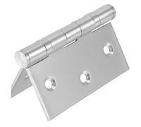 5pc Folding Butt Hinge Stainless Steel Hinges Table Cabinet Doors Windows Wooden Box Flat for Kitchen Furniture Fittings for Cabinet Installation